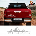 Vinyl Car Sticker Mountain Racing Door Tailgate Stripes Graphic for Toyota Hilux Revo Vigo Trunk Sticker